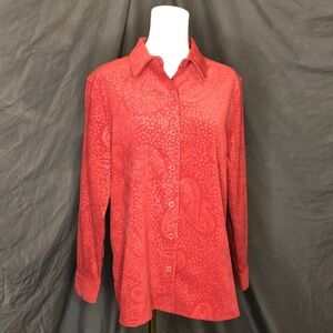 Paisley Blouse Salmon/Warm Pink